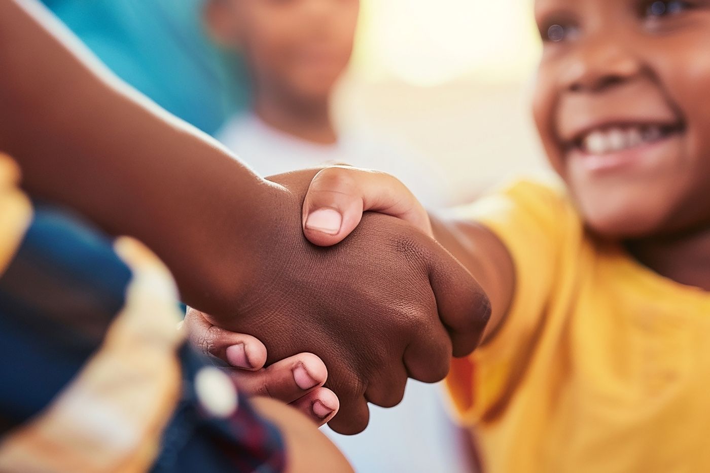 School, clinic, and community leaders coordinating support for children