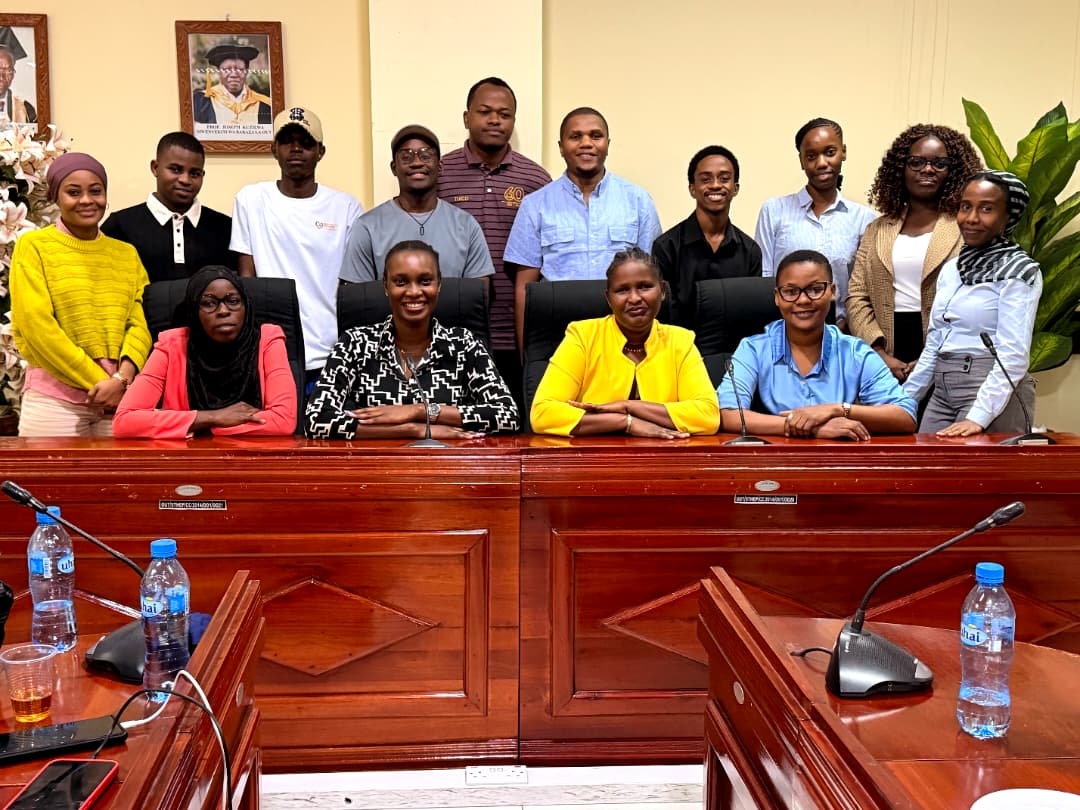 Group photo of Eagle Sight Charity members at the first members meeting at the Open University of Tanzania Kinondoni Biafra Dar es Salaam