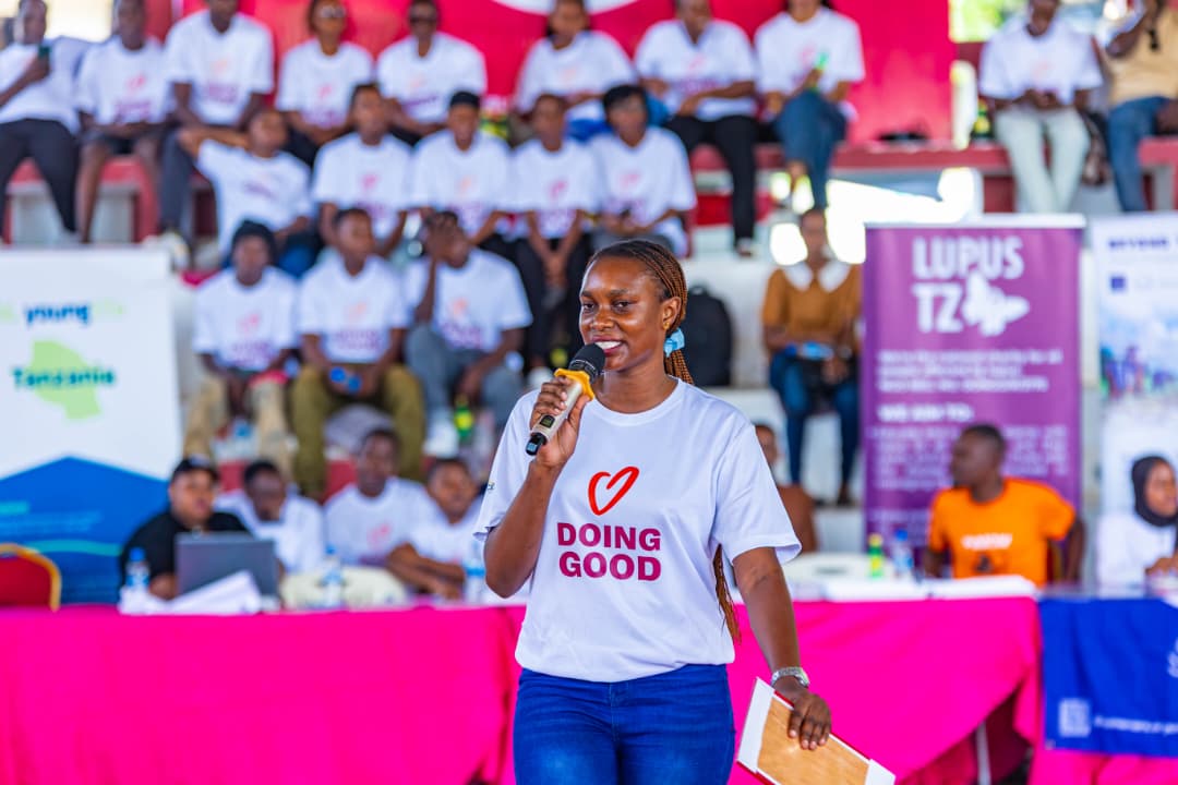 Eagle Sight Charity founder Celina Didas speaking with a participant during Good Deeds Day 2026